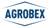 logo AGROBEX granat 175 100 biały