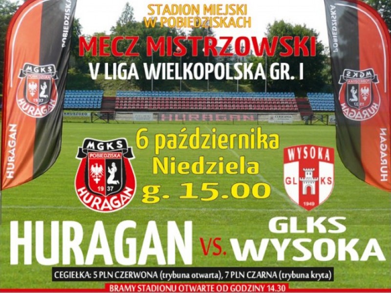 Zapowiedź - niedziela, 15:00, HURAGAN - GLKS Wysoka