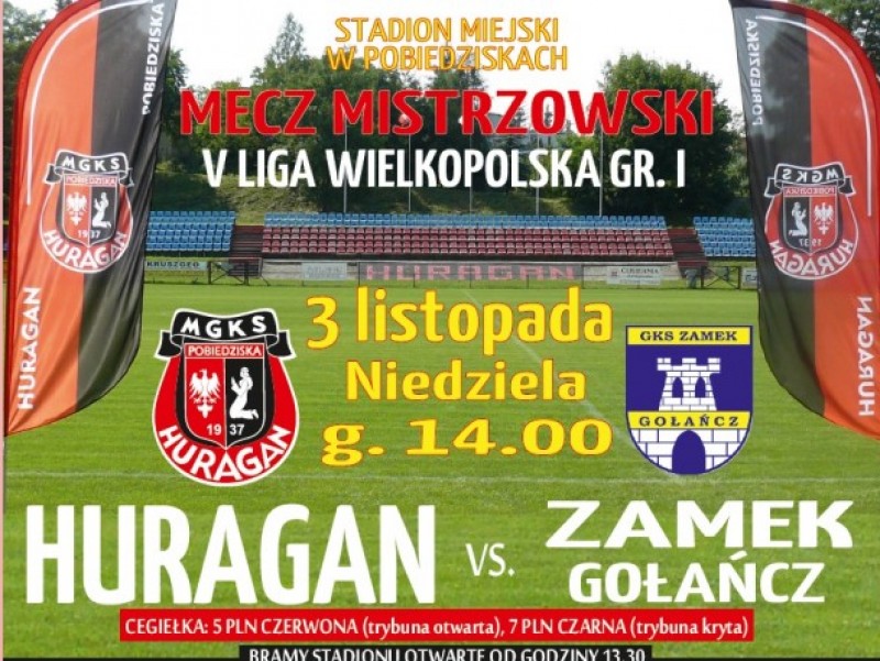 Zapowiedź - niedziela, 14:00, HURAGAN - Zamek Gołańcz 